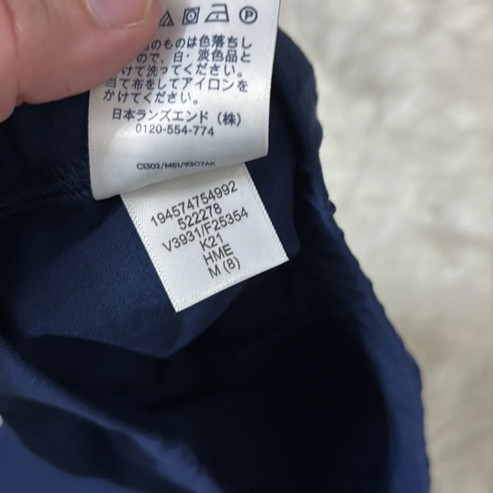 New In Packaging Youth Girls Size 8 Cropped Cotton Leggings Deep Sea Navy